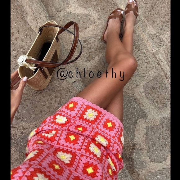 Zara CROCHET MINI DRESS - Picture 14 of 16